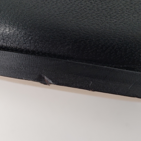 Sarto Vallah Black Leather Square Toe Booties - Picture 11 of 11